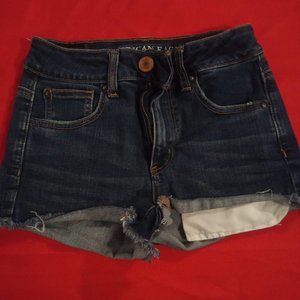 American Eagle Denim super stretch Shorts Size 2